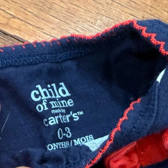 Stars Red White Blue Baby July 4th Romper Dress Shirt Set size 0-3 months bundle - Picture 3 of 3